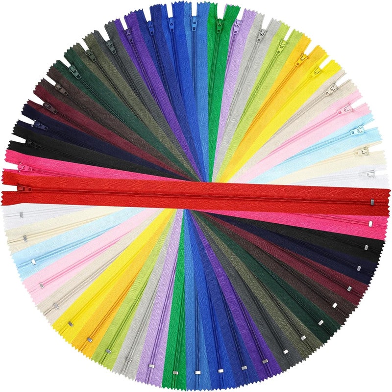 DOITEM 24 x 60 cm / 24 inch Multi-Coloured Nylon Reel Pullers for Sewing and Crafting 24 Colours - Image 1